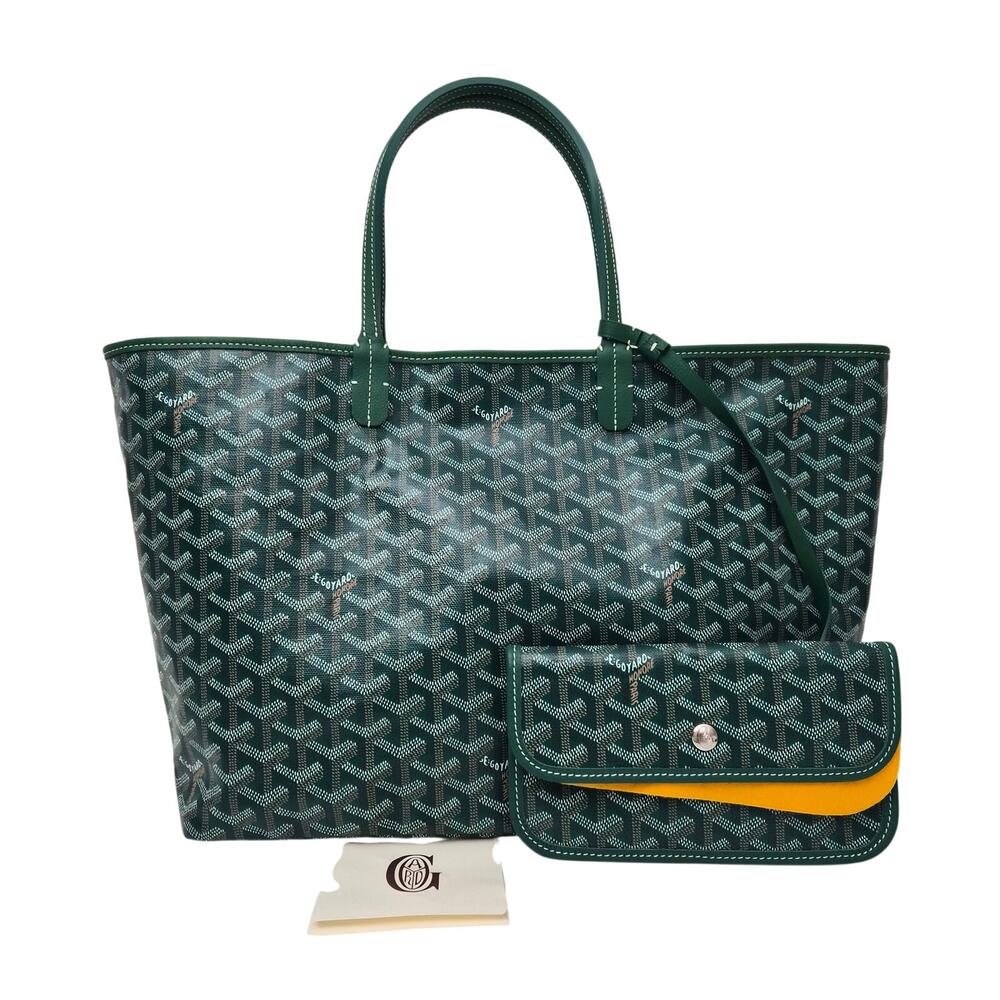 Goyard Goyardine Saint Louis PM Tote Green